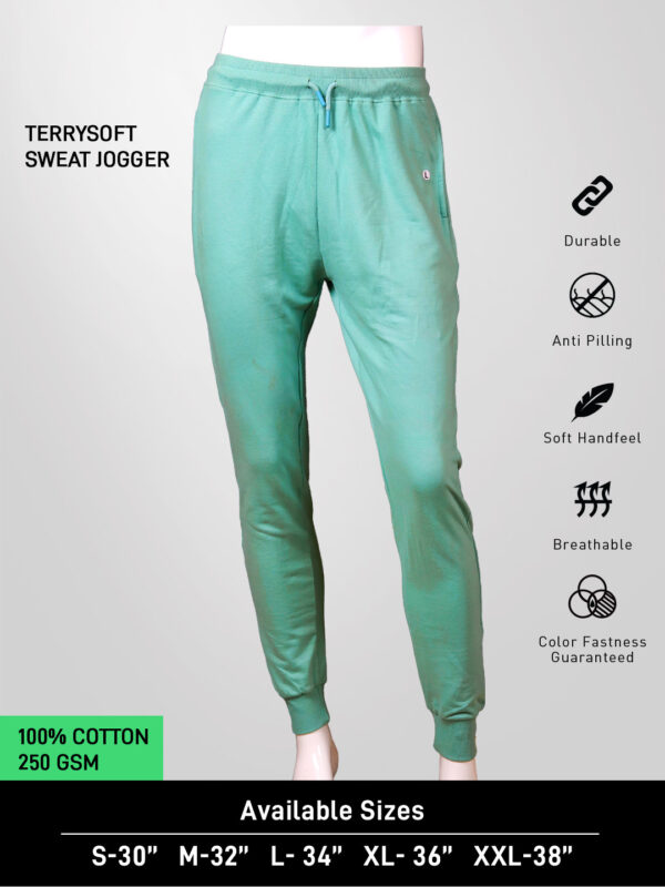 Terry Soft Sweat Jogger – Sage Green Edition 🌿