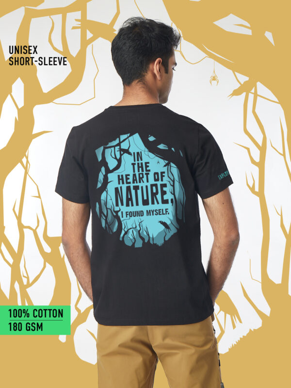 Unisex Short-Sleeve (Black) – Large Back Print – In the Heart of Nature
