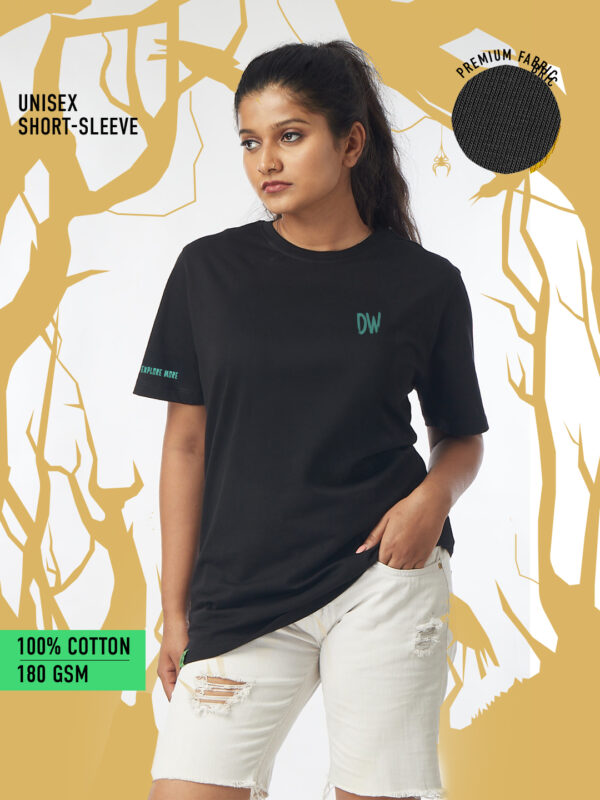 Unisex Short-Sleeve (Black) – Large Back Print – In the Heart of Nature